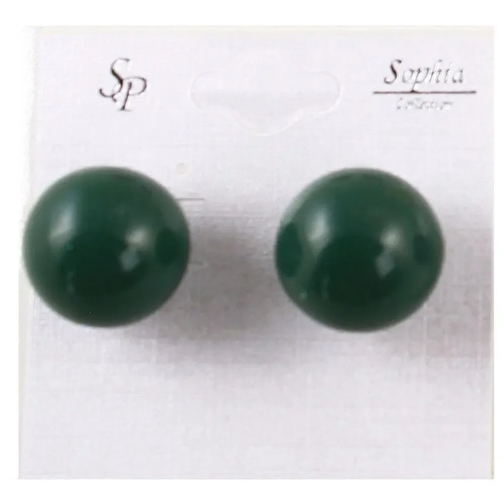 Vintage 1980s Plastic Ball Earrings 3/4
